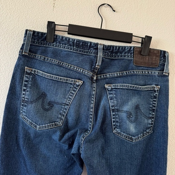 Adriano Goldschmied blue denim straight leg jeans size 33 x 26 - Picture 4 of 6